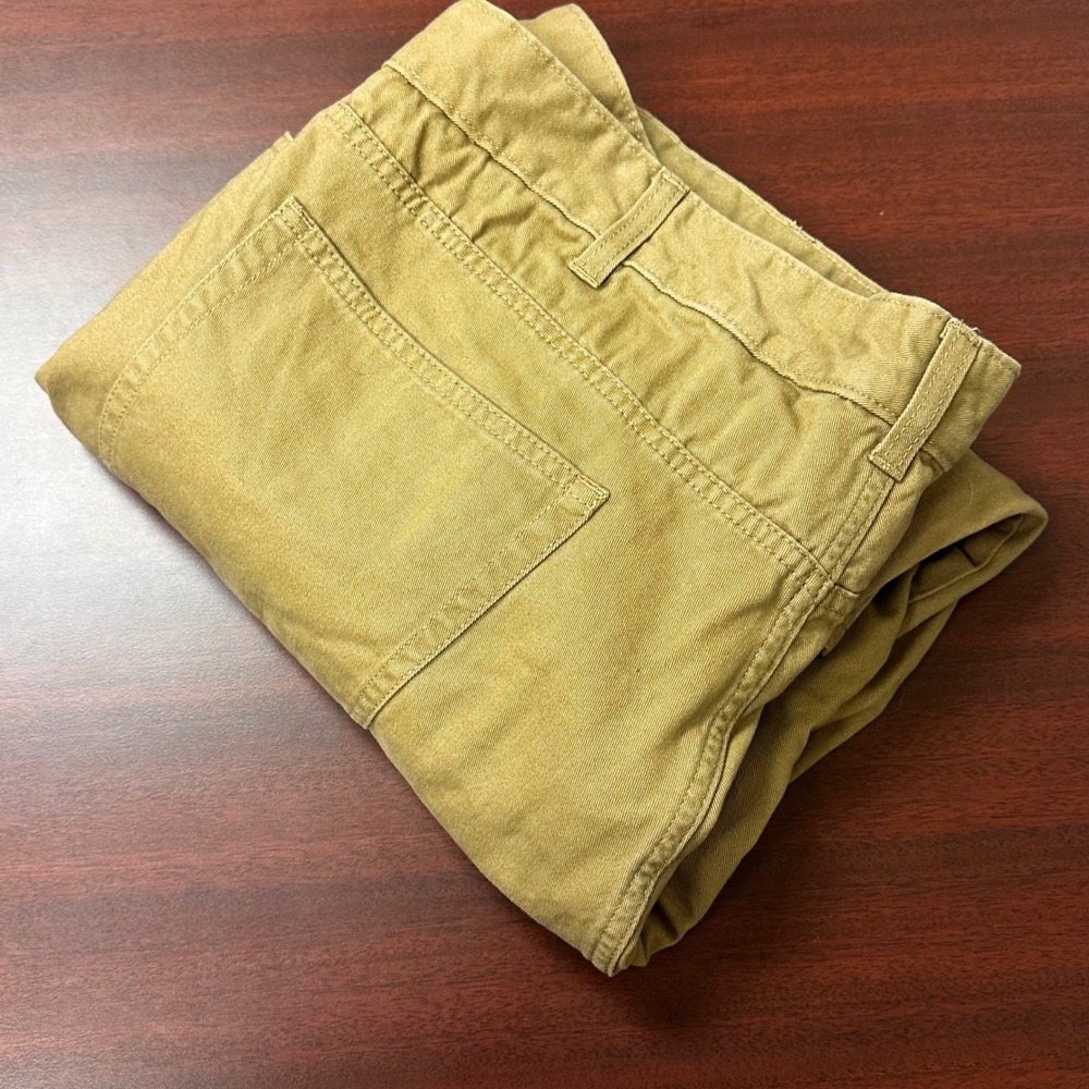 Croft‎ & Barrow Classic Fit Flannel Pants Mens 42x32 Khaki Tan Cotton Outoors